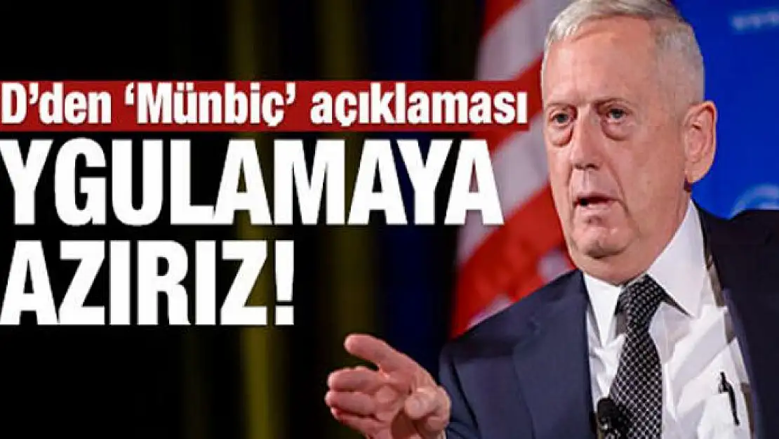 ABD'den 'Münbiç' açıklması: Uygulamaya hazırız!