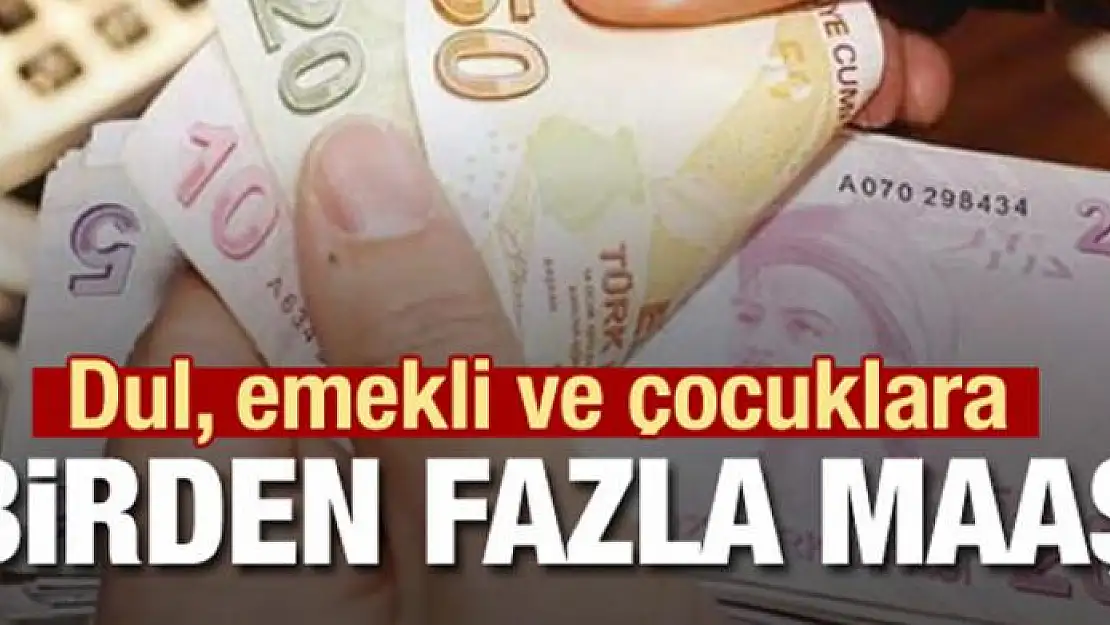 Dul eşlere ve emekliye birden fazla emeklilik maaşı