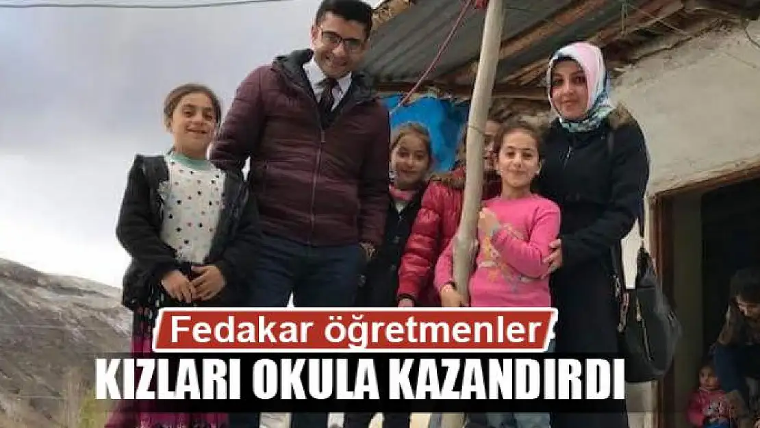 Fedakar öğretmenler, 8 kız çocuğunu daha okula kazandırdı 