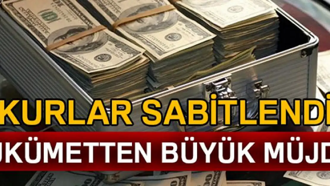 Hükümetten büyük müjde geldi!