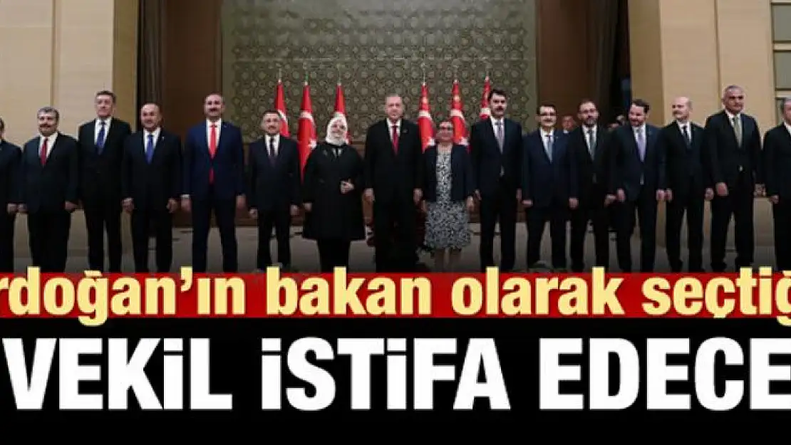 Milletvekilliğinden istifa edecek 4 bakan!