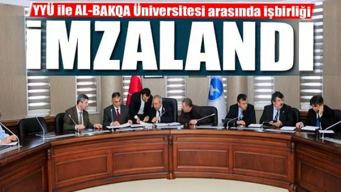 YYÜ ile AL-BAKQA Üniversitesi arasında işbirliği