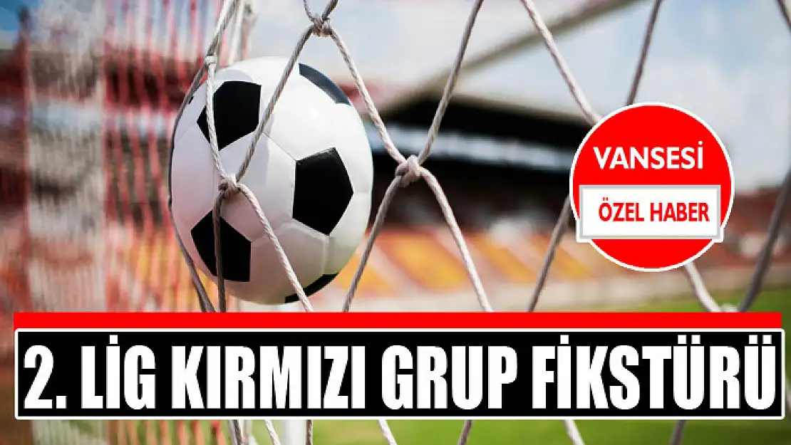 2. Lig kırmızı grup fikstürü