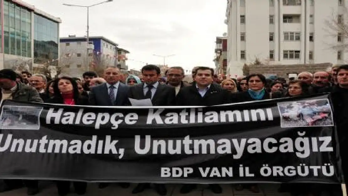 BDP'DE HALEPÇE KATLİAMINA KINAMA