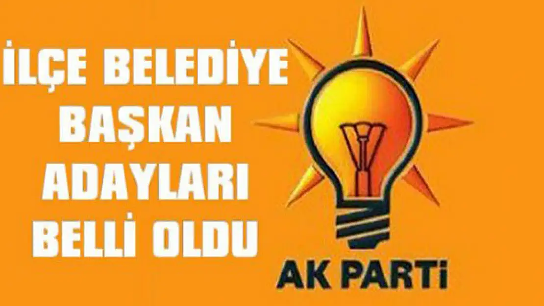 AK Parti İlçe Adayları Belli Oldu