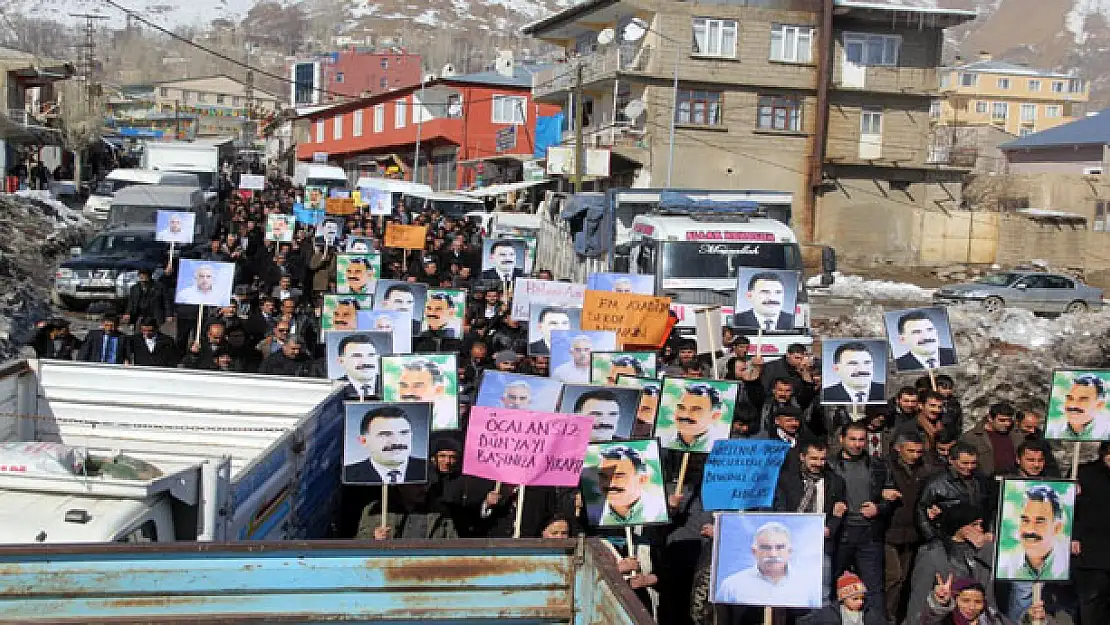 BAŞKALEDE 15 ŞUBAT PROTESTOSU