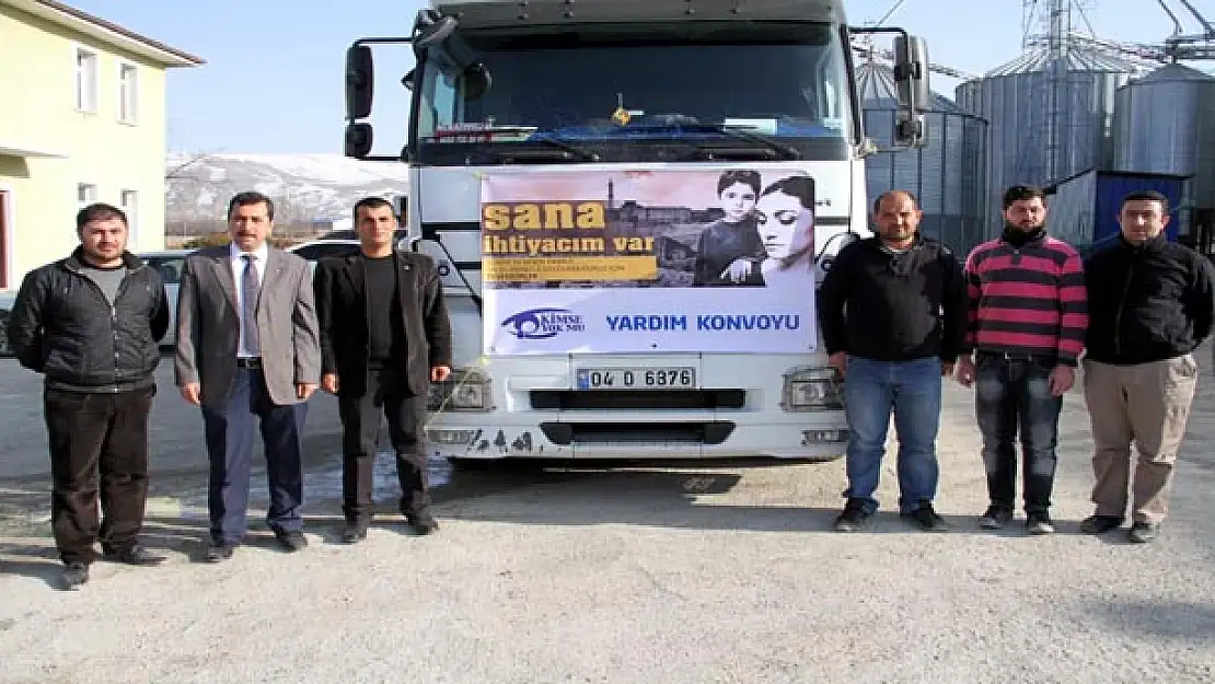 VAN'DAN SURİYE'YE 2 TIR YARDIM