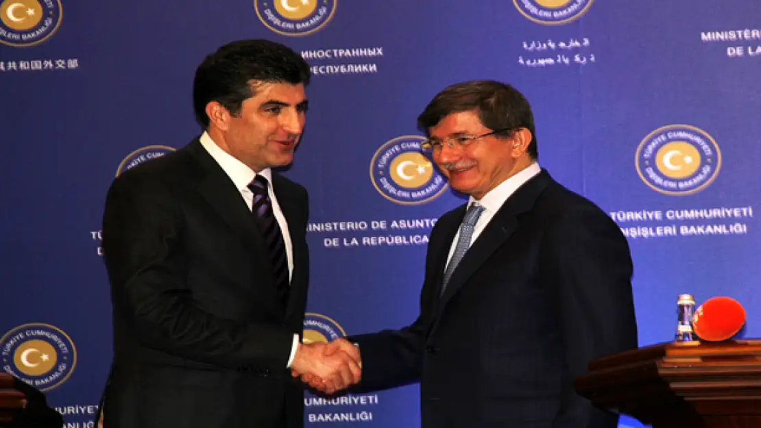 Davutoğlu ve Barzani'den Ortak Basın Açıklaması