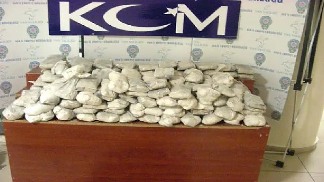 Van'da 151 kilo 633 gram eroin yakalandı 