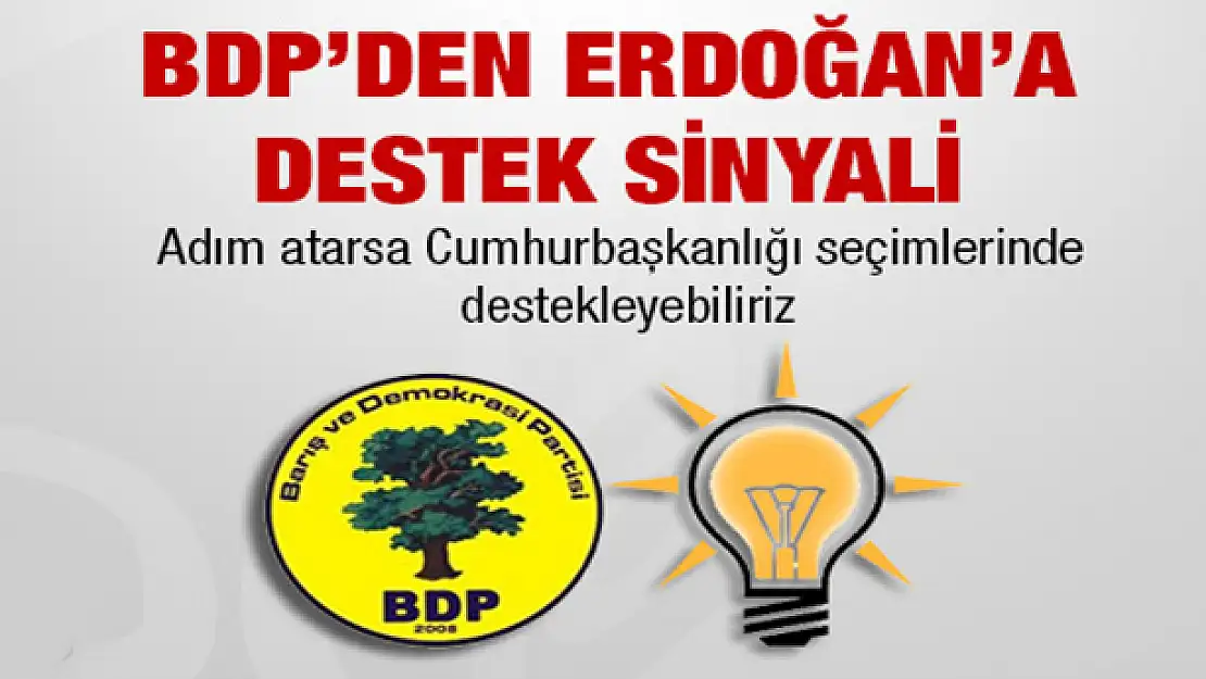 BDP'den Erdoğan'a destek sinyali