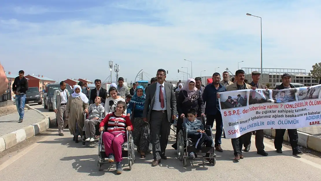 SSPE HASTALARI  ANKARAYA YÜRÜYOR