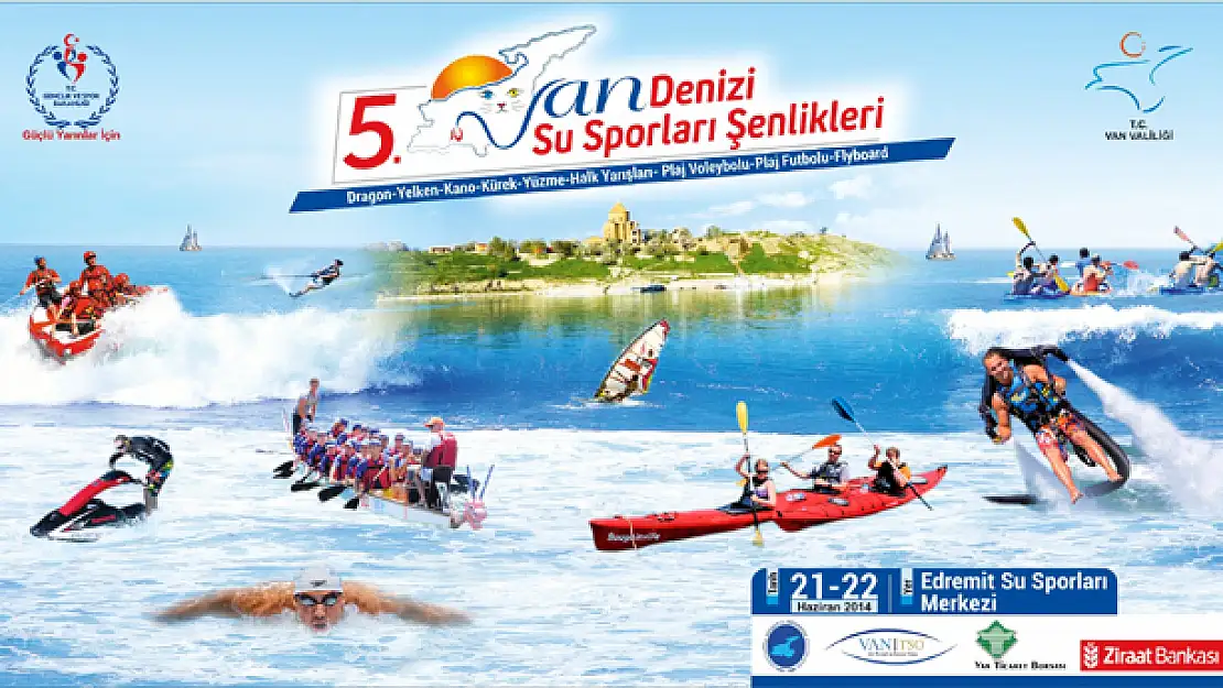 Van Denizi Su Sporları Şenlikleri Başlıyor