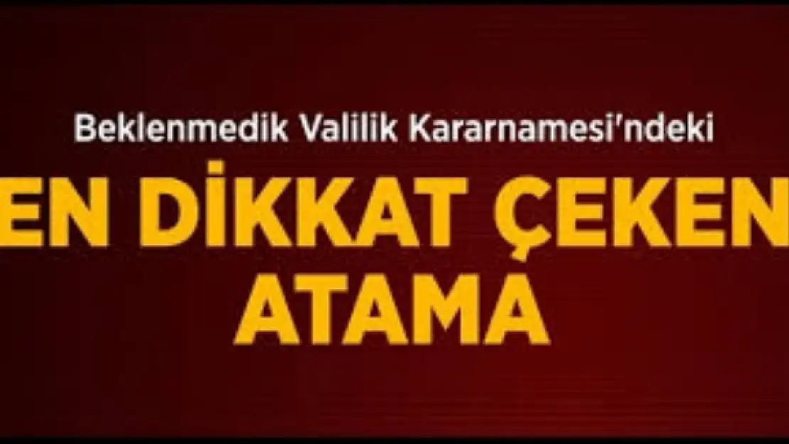 31 İlin Valisi Değişti