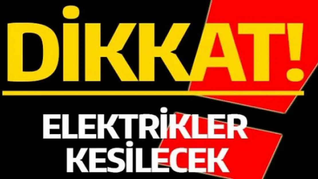 Van'da elektrik kesintisi yapılacak