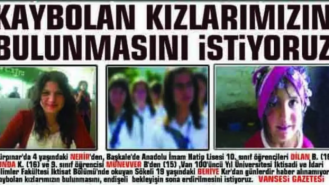 VAN KIZLARINI ARIYOR