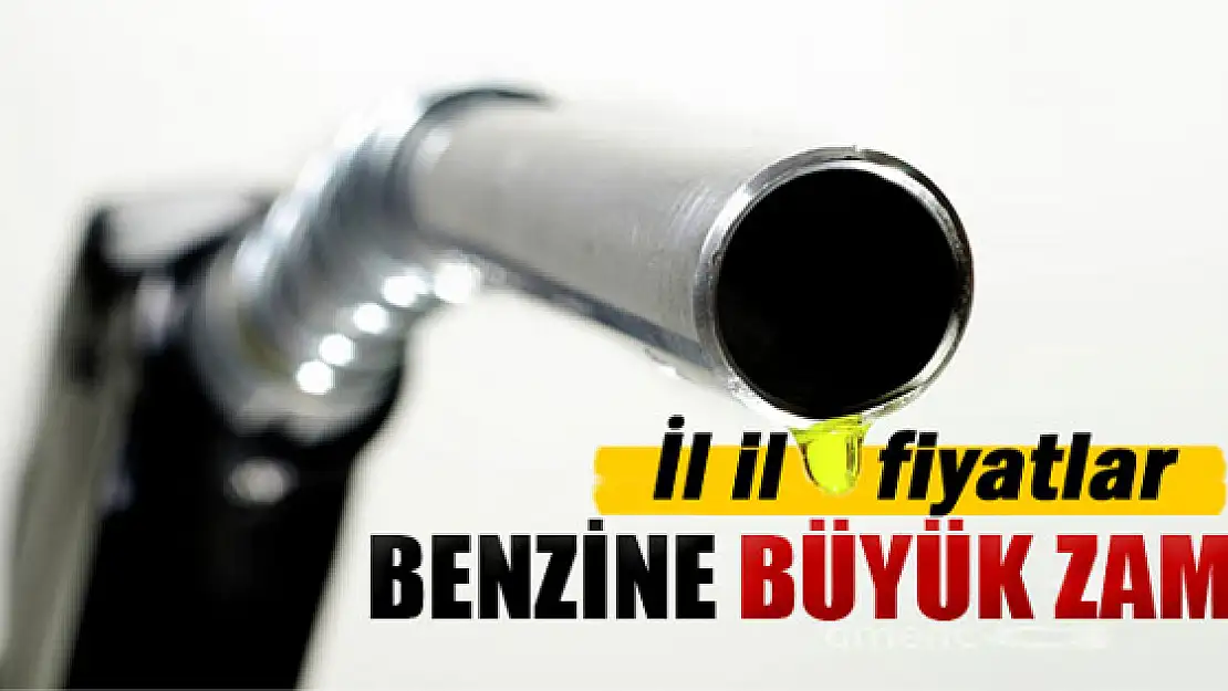 Benzine büyük zam