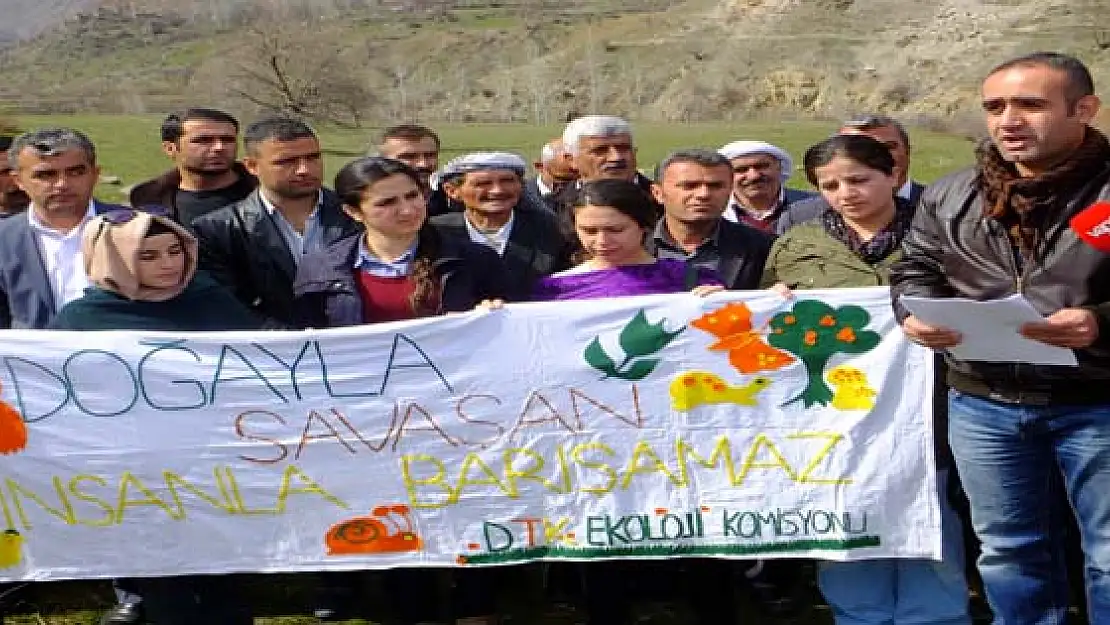 Çatak'da Baraj Yapımına Protesto