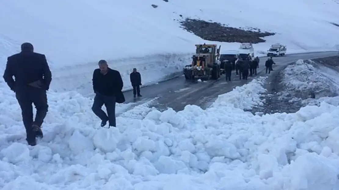 Karayolları Ekibinin Üzerine Çığ Düştü 