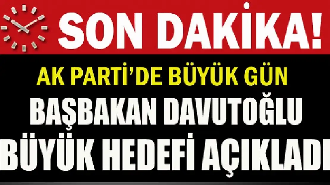 Başbakan Davutoğlu seçim beyannamesini açıklıyor