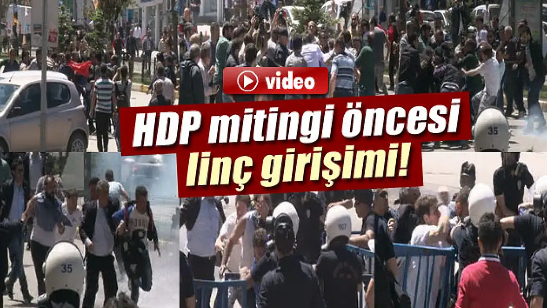 Erzurum'da Demirtaş'ın mitingi öncesi olaylar çıktı