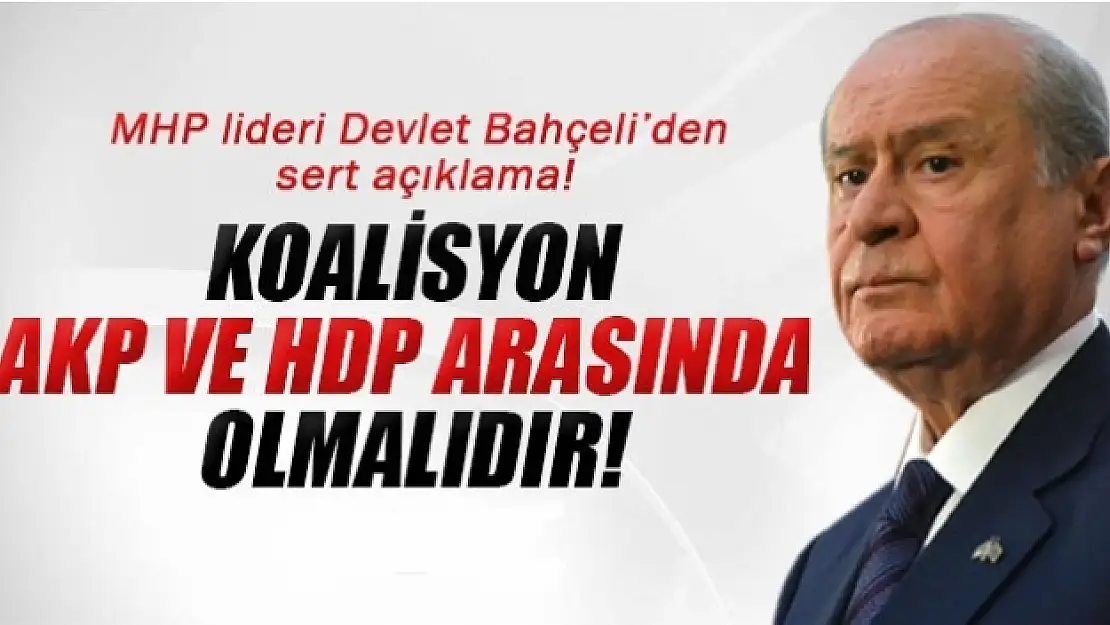 Devlet Bahçeli  kesti attı