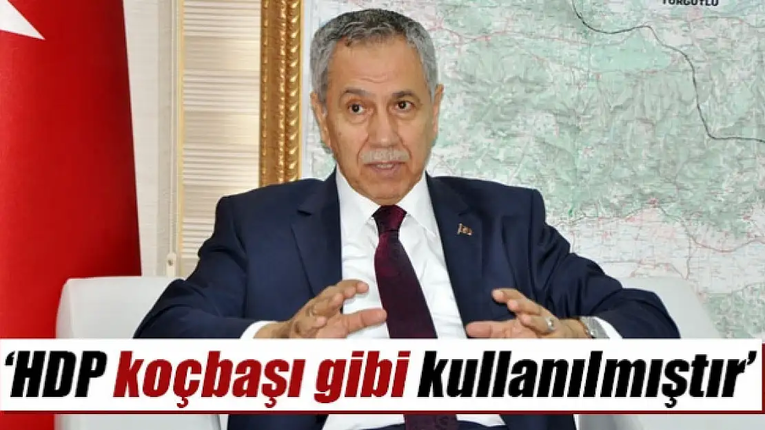 Bülent Arınç: 'HDP koçbaşı gibi kullanılmıştır'