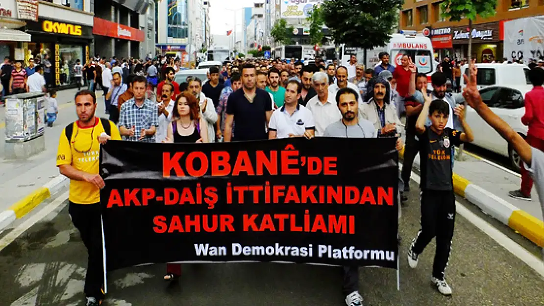 Demokrasi Platformu'ndan IŞİD Protestosu