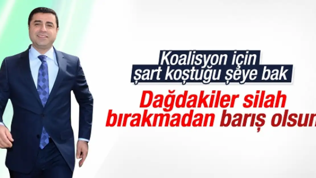 Demirtaş'ın koalisyon için 3 şartı var