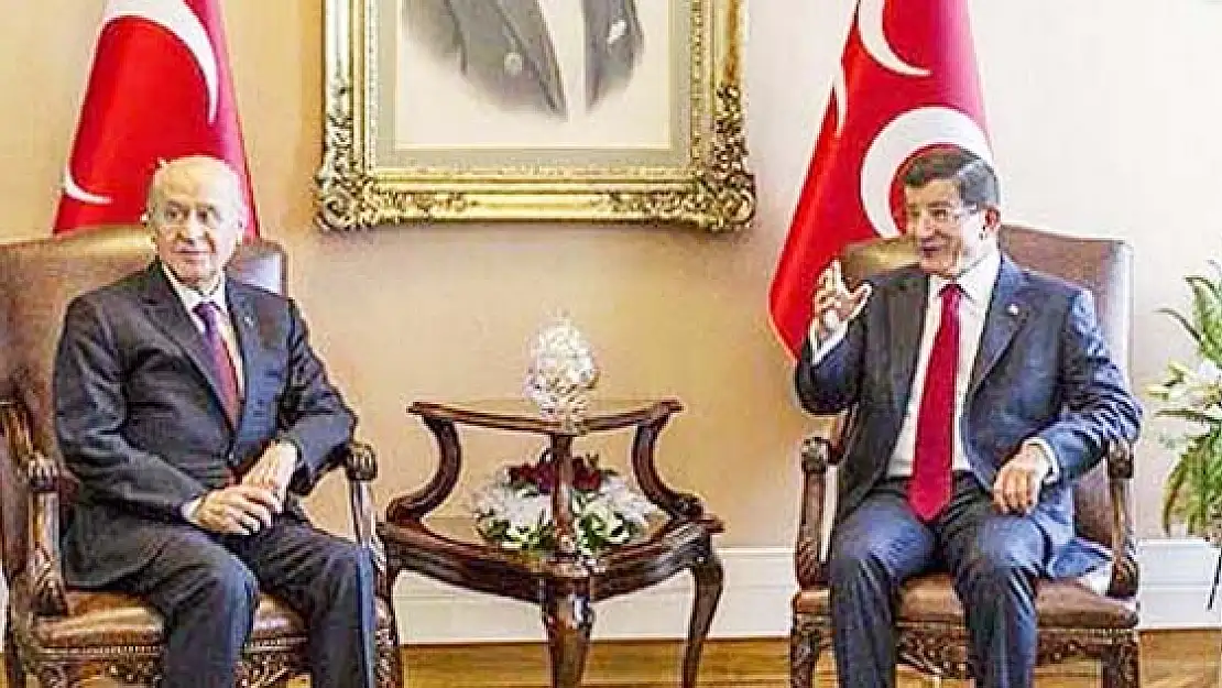 Davutoğlu-Bahçeli görüşmesi 1 saat 45 dakika sürdü