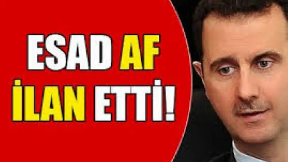 Esad af ilan etti