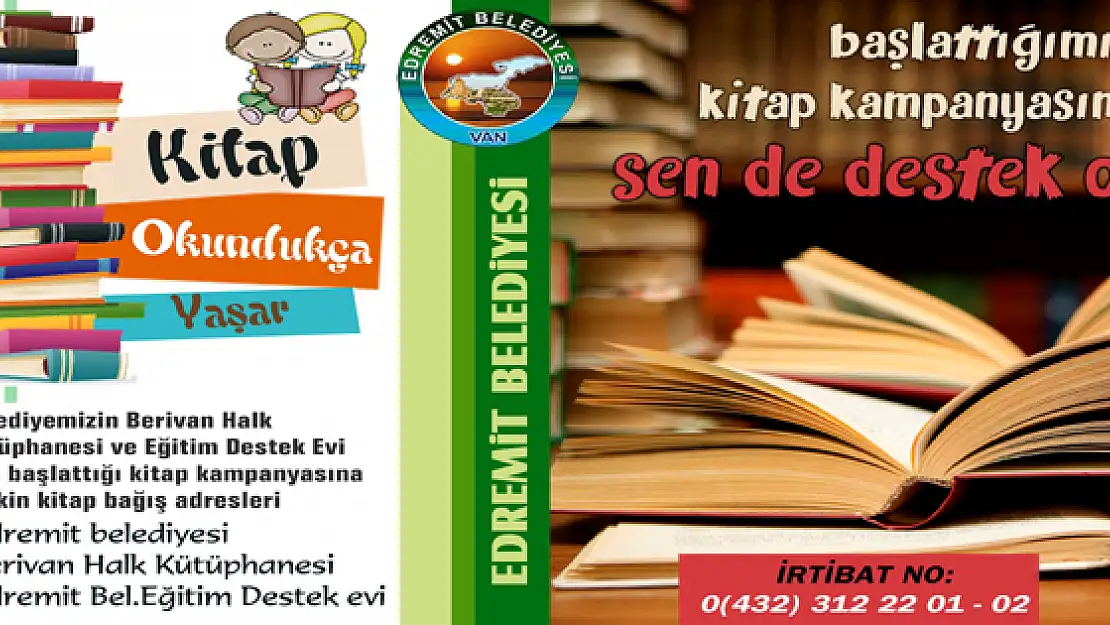 Edremit Belediyesinden Kitap Kampanyası