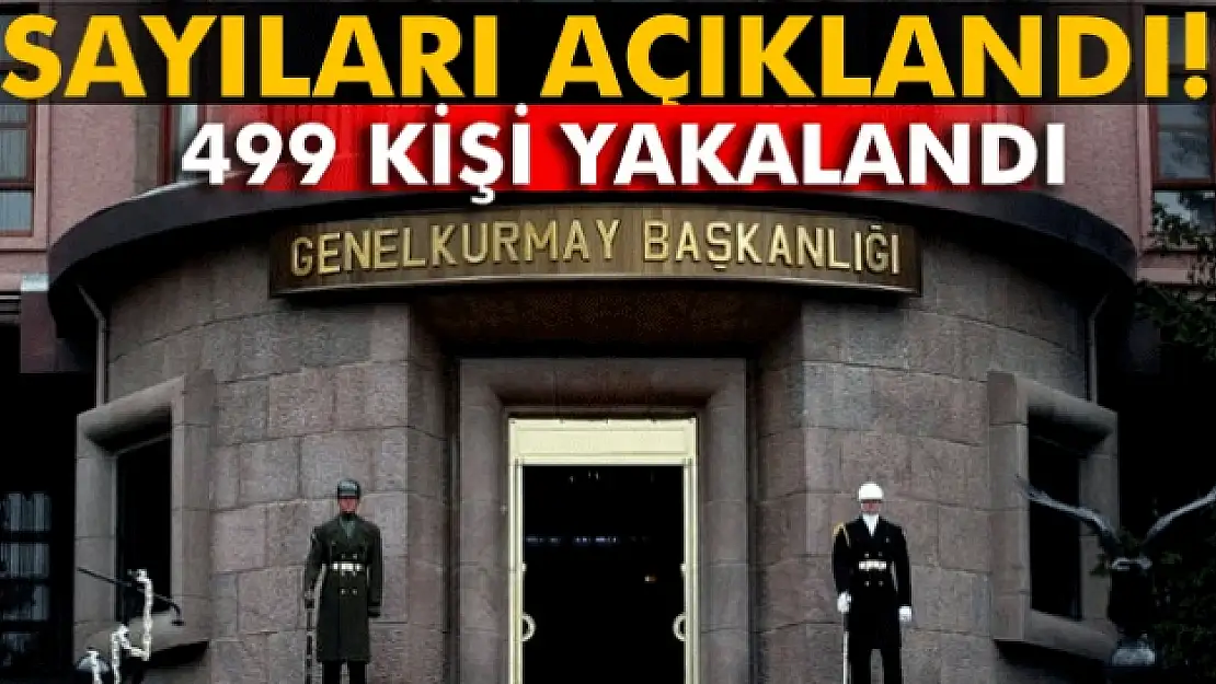 Suriye sınırını geçmeye çalışan 499 kişi yakalandı