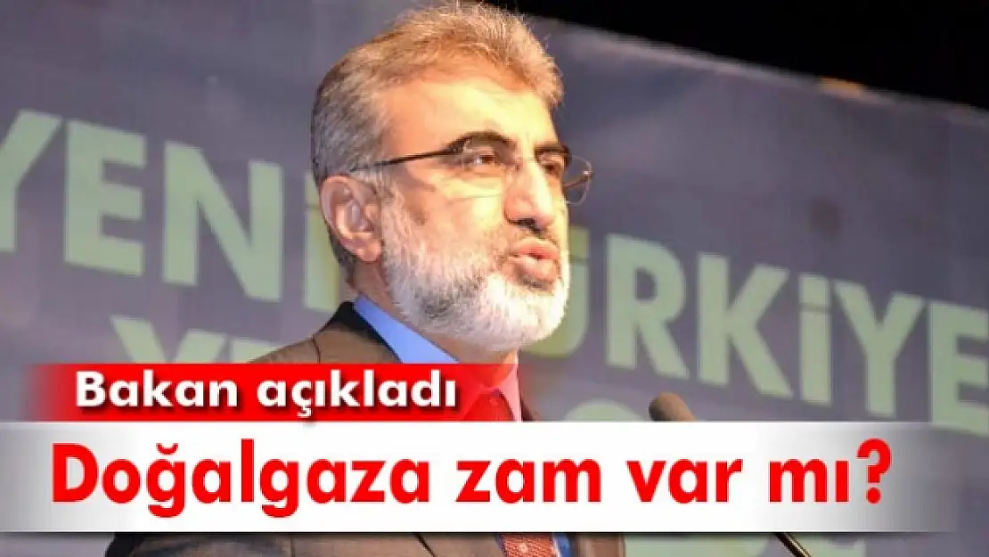 Bakan Yıldız'dan doğalgaz açıklaması