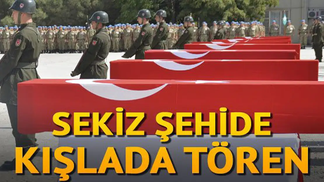 Siirtte şehit düşen 8 asker, törenle memleketlerine uğurlandı