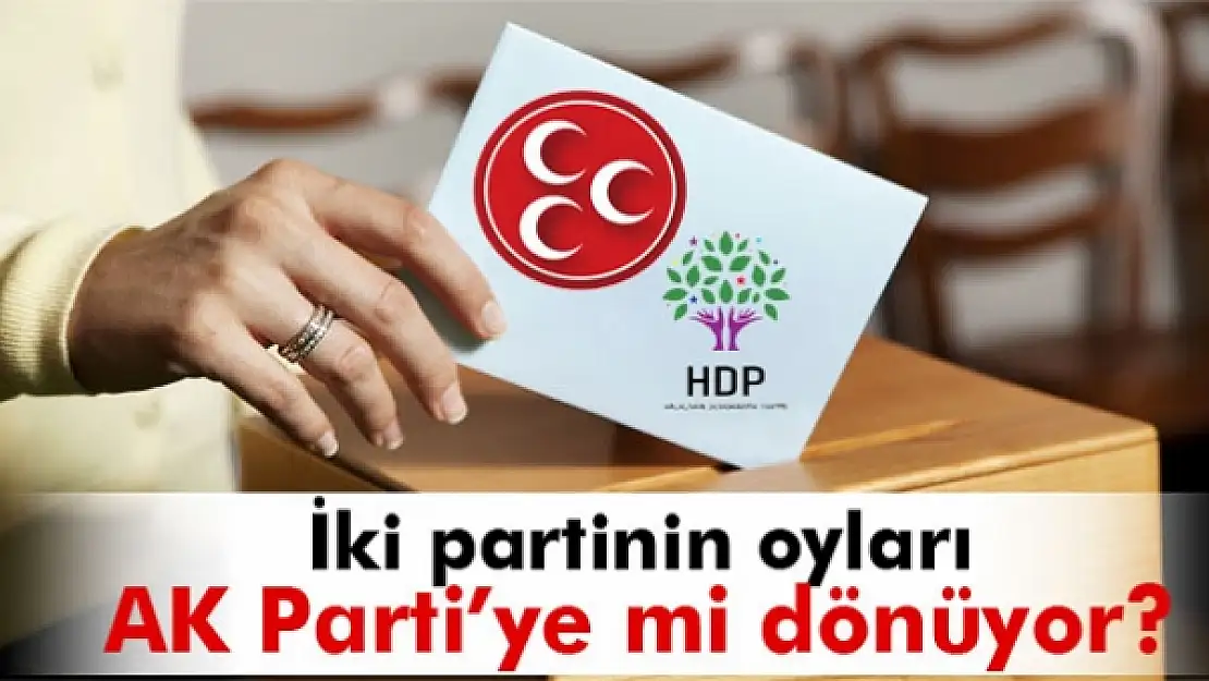 'HDP ve MHP oyları AK Parti'ye dönecek'