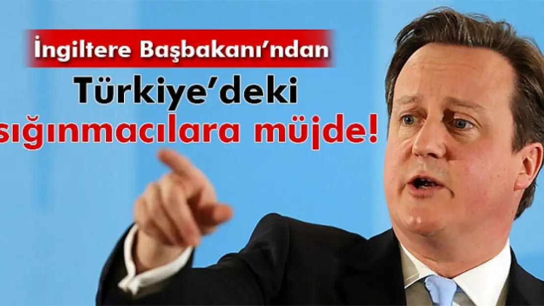 Cameron: 'Türkiyedeki sığınmacılara maddi yardım edeceğiz'