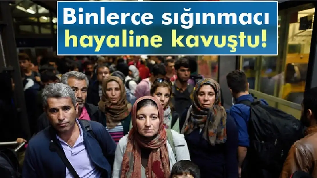 Binlerce sığınmacı Almanya hayaline kavuştu