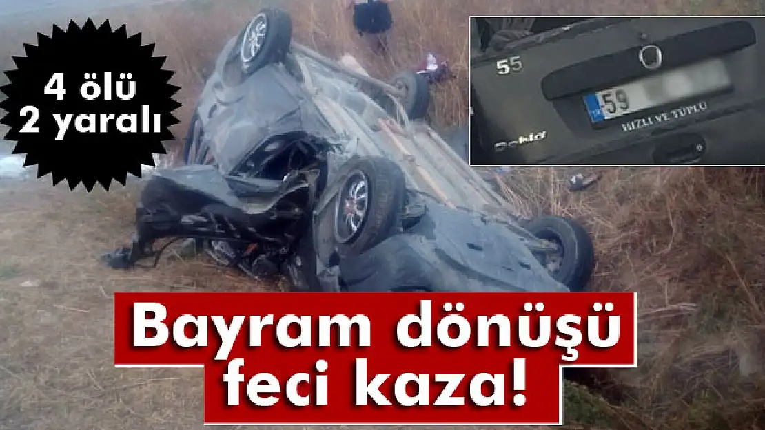 Silivri'de bayram dönüşü feci kaza: 4 ölü, 2 yaralı