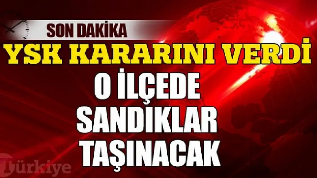 Yüksekova'da sandıklar taşınacak