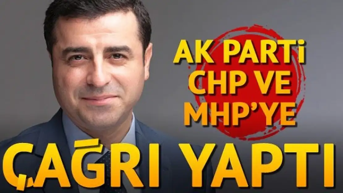 Selahattin Demirtaş: AK Parti, CHP ve MHP'ye sesleniyorum...