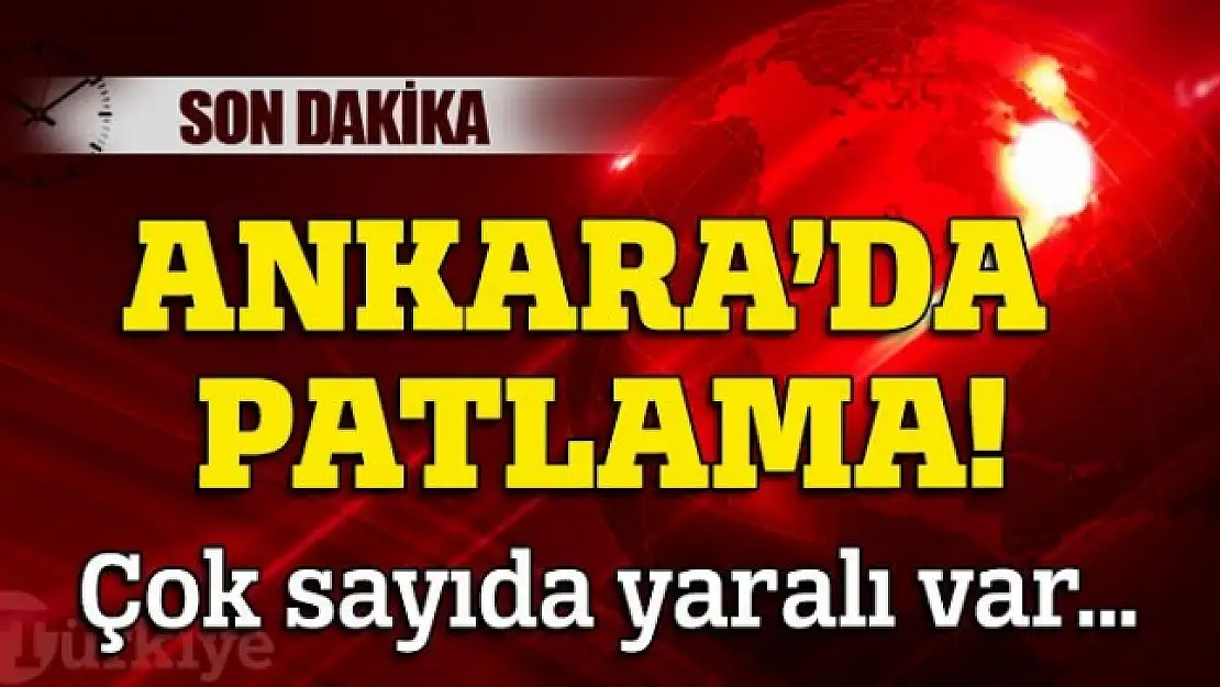 Ankara Tren Garı kavşağında patlama