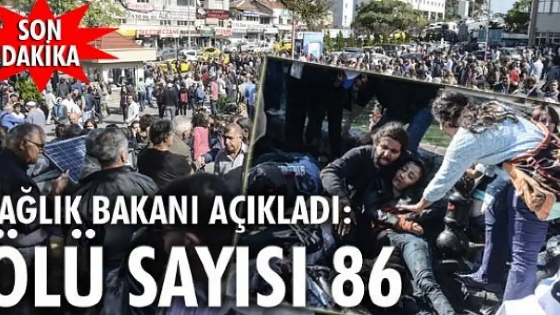 Ölü sayısı 86'ya yaralı sayısı da 186'ya yükseldi. 