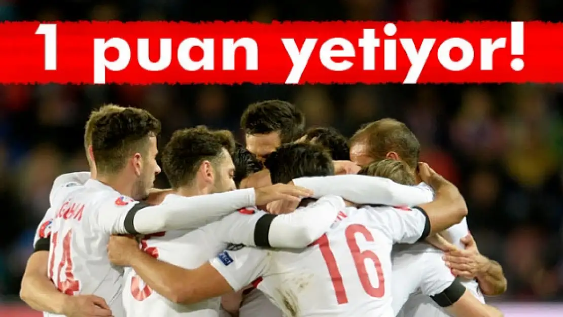 Millilere play-off için 1 puan yetiyor