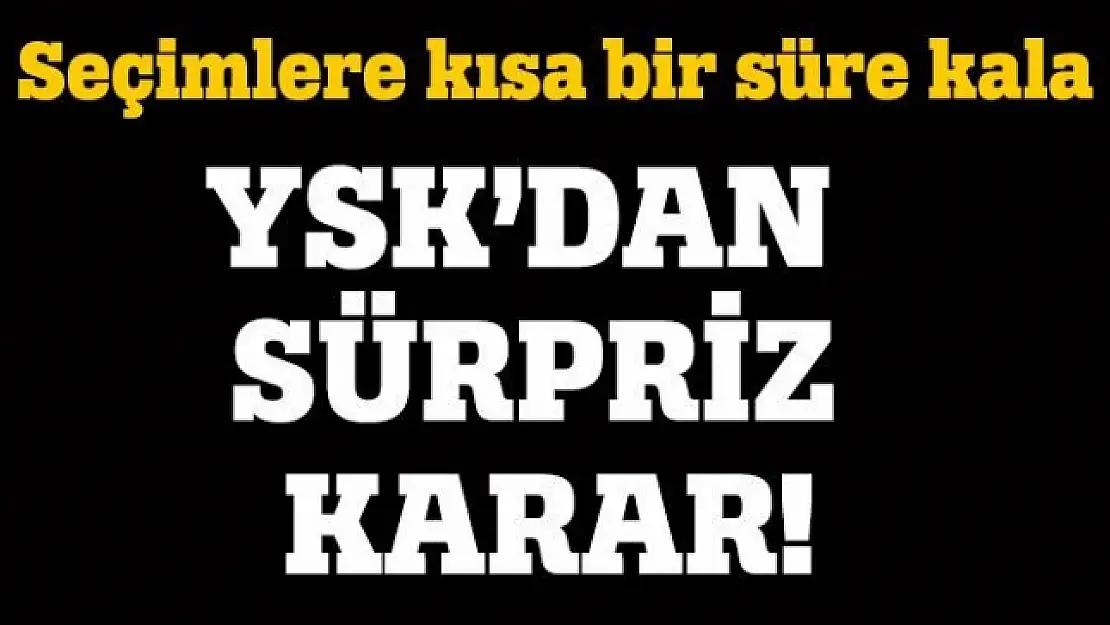 YSK kararını verdi! 'O sandıklar...'