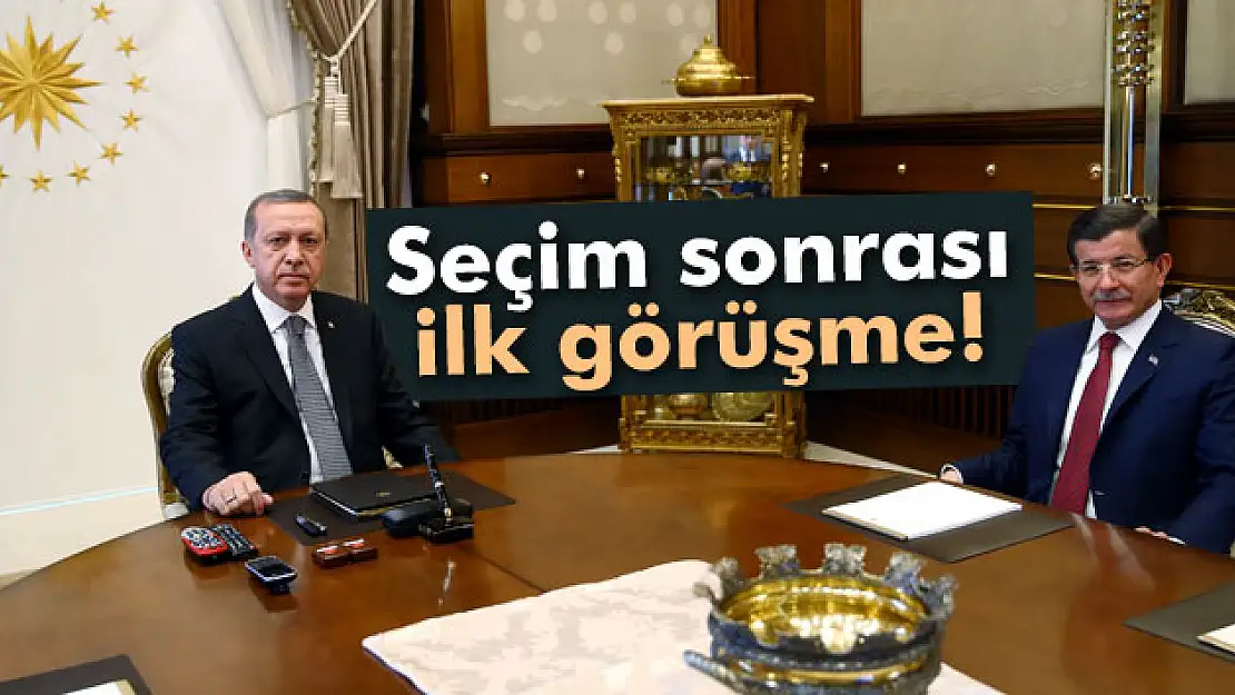 Cumhurbaşkanı Erdoğan ile Başbakan Davutoğlu Görüştü