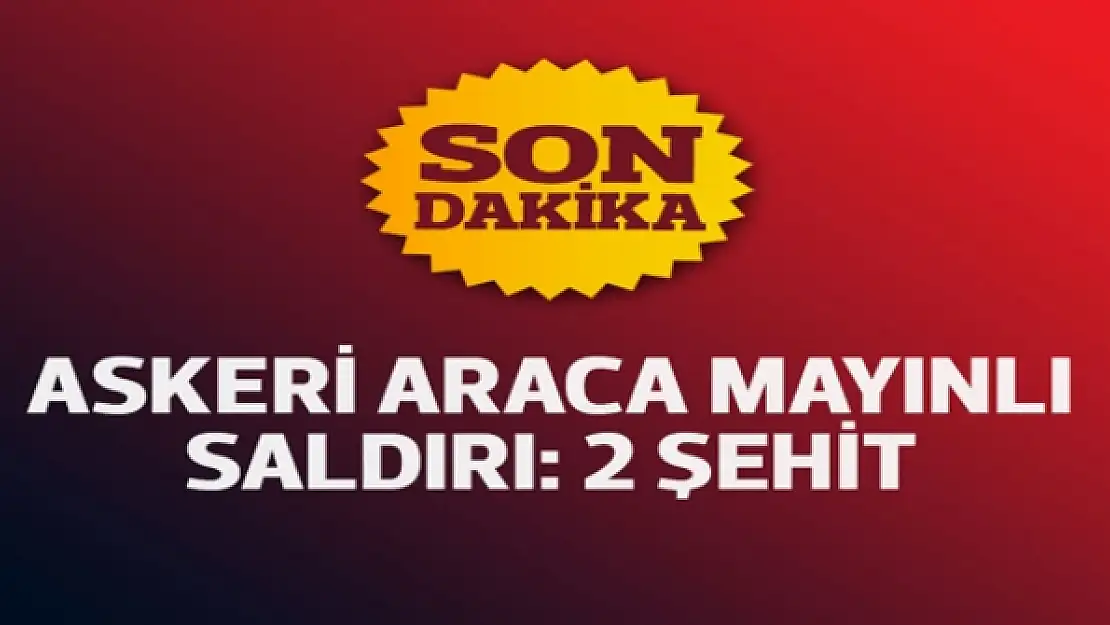 Lice'de askeri araca mayınlı saldırı: 2 şehit