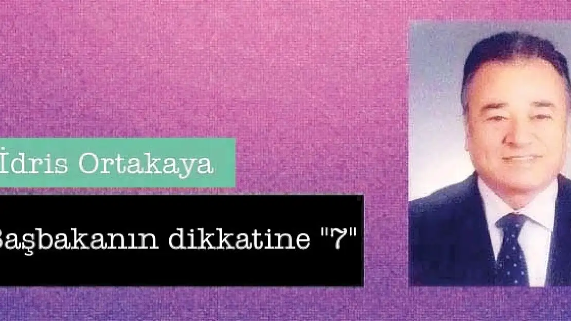 Başbakanın dikkatine '7'