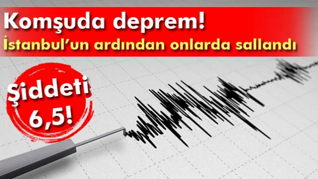 Yunanistan'da 6,5 şiddetinde deprem