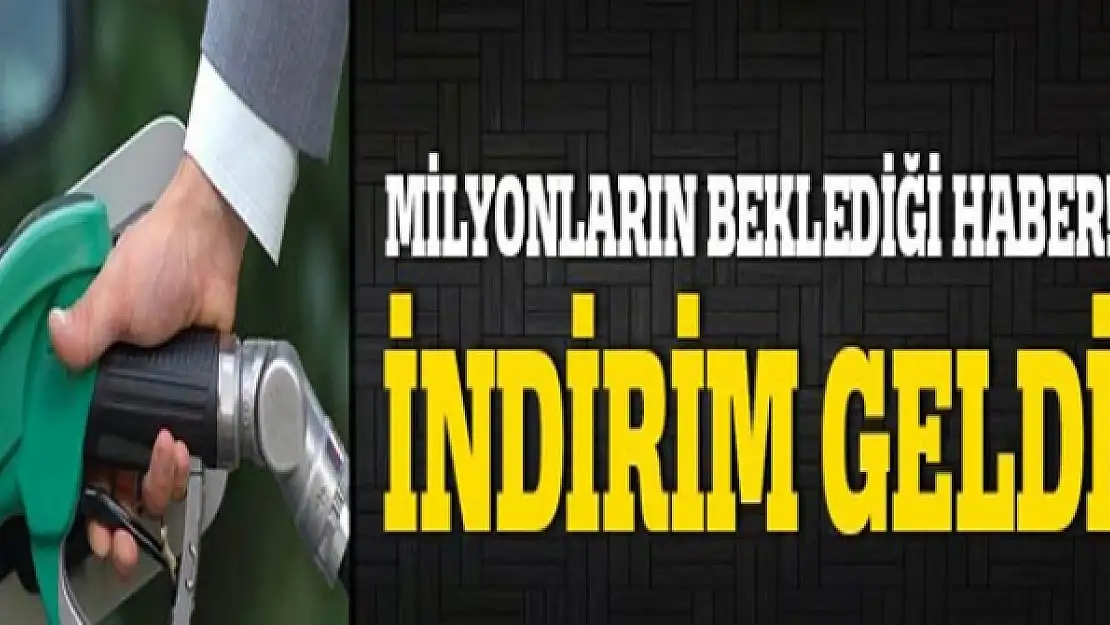 Benzine indirim geldi