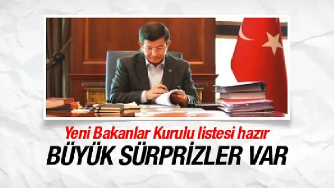 Yeni bakanlar listesi kabinede sürprizler var